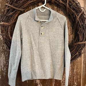 Gray Button-Up Sweater